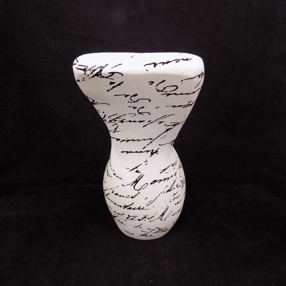 Set of 2 Ashland Black White Cursive Words Bird Blush Romance Decor New w/Flaws - Picture 8 of 12